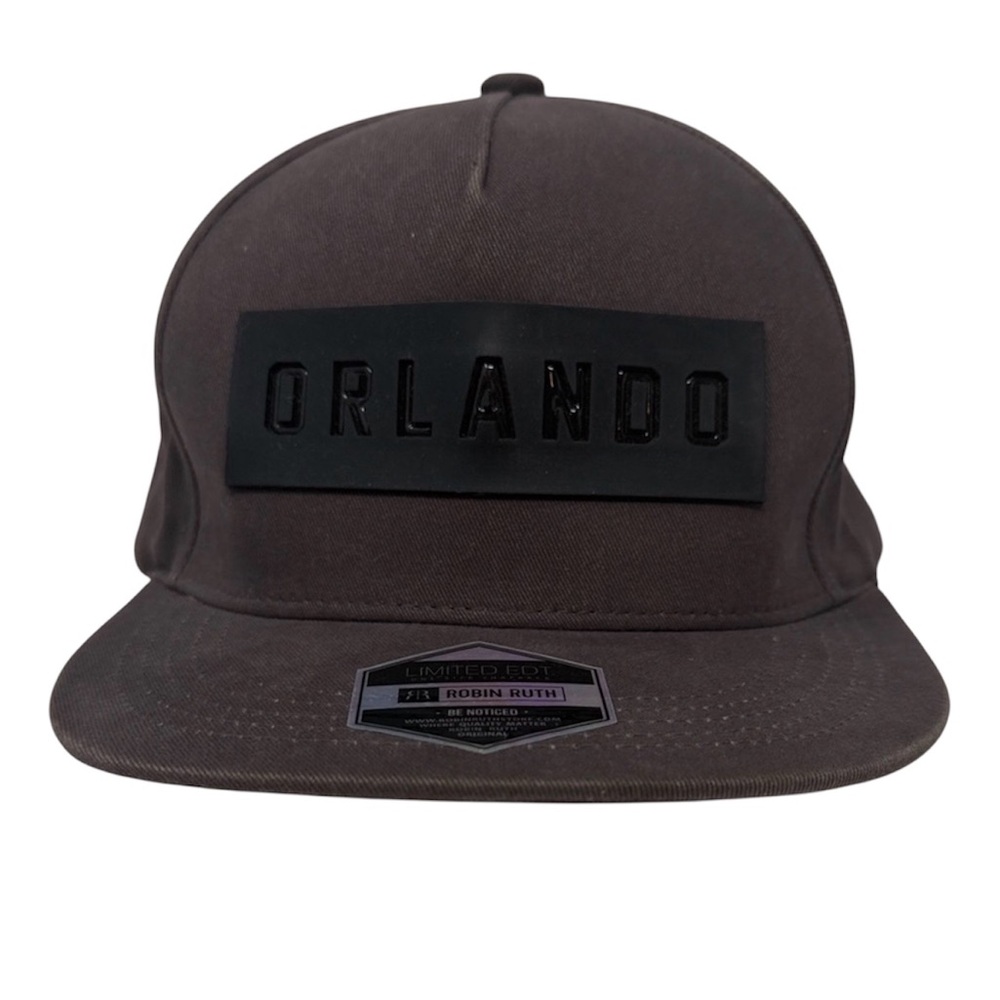 Robin Ruth Limited Edition Snapback Gray Baseball Cap with Black Orlando Patch